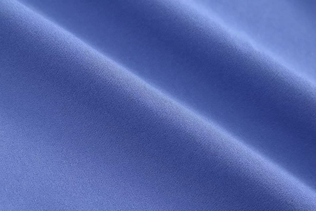 Close view of blue woven fabric texture